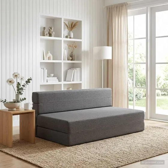 vidaXL Samlebar Sofa Seng - Lysegrå - 152 x 86,5 x 60 cm