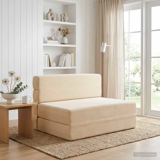 vidaXL Samlebar Sofa Seng Cremefarvet 70 x 72 x 60 cm