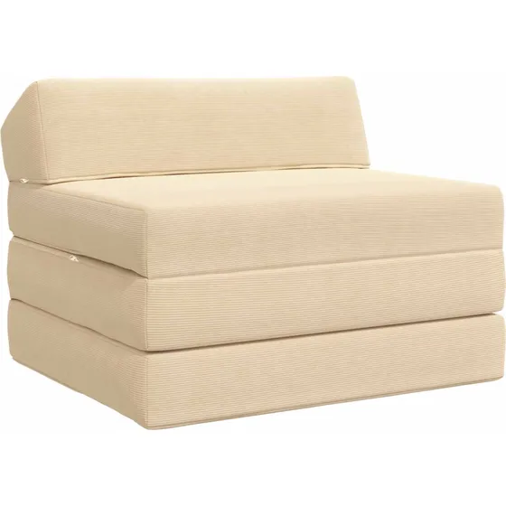vidaXL Samlebar Sofa Seng 2-personers Cremefarvet 70x60x49 cm