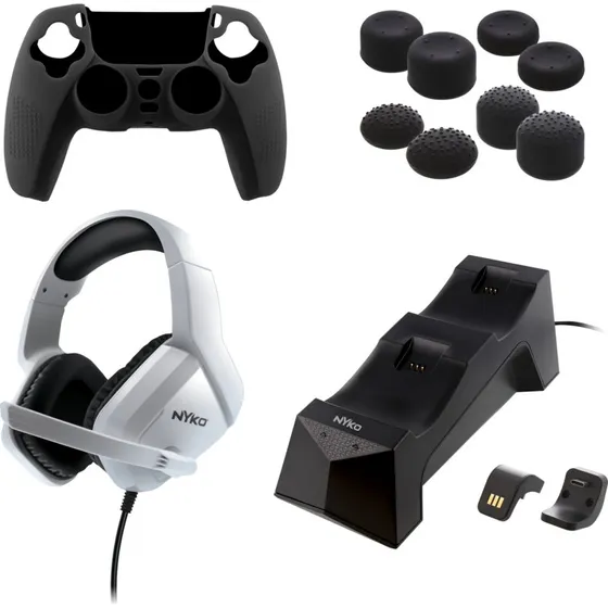 Nyko Deluxe Master Pak til PlayStation 5 – Oplader & Headset