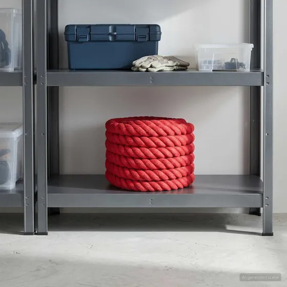 vidaXL Jute reb 60 mm Rød - 100% Tossa jute