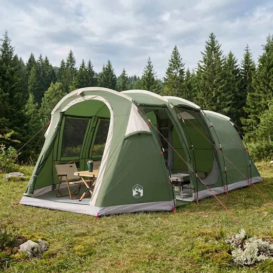 vidaXL Tunneltelt Grøn 505 x 330 x 204 cm