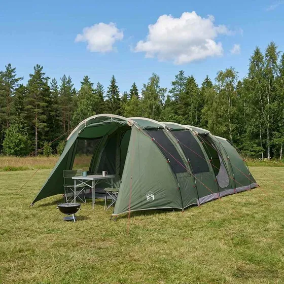 vidaXL Tunneltelt Grøn 675 x 392 x 210 cm