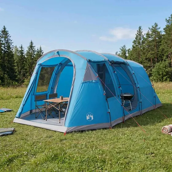 vidaXL Tunneltelt Blå 505 x 330 x 204 cm - 185T Polyester