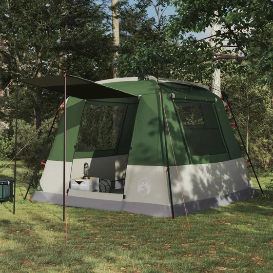 vidaXL Party Tent 10-personers Grøn 185T Polyester