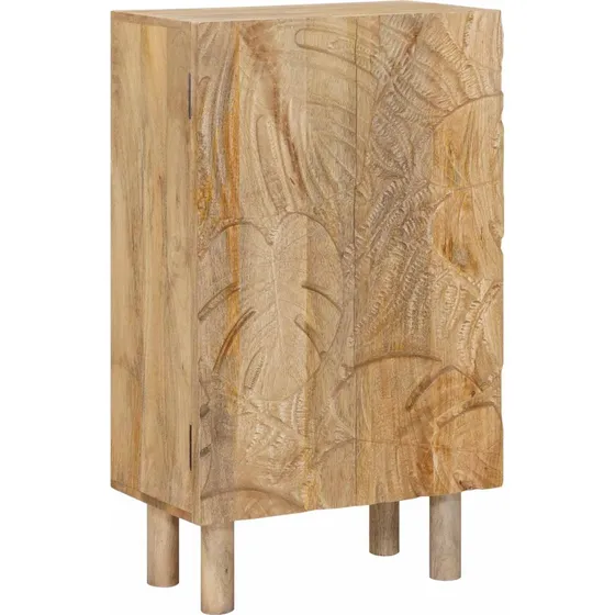 vidaXL Highboard i massivt mangotræ - 53 x 30 x 90 cm