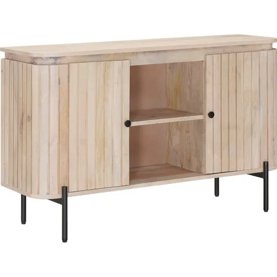 vidaXL Sideboard i massivt mangotræ - 105 x 30 x 65 cm