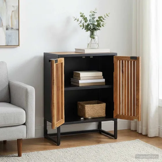 vidaXL Sideboard i massivt mangotræ, 53 x 30 x 70 cm