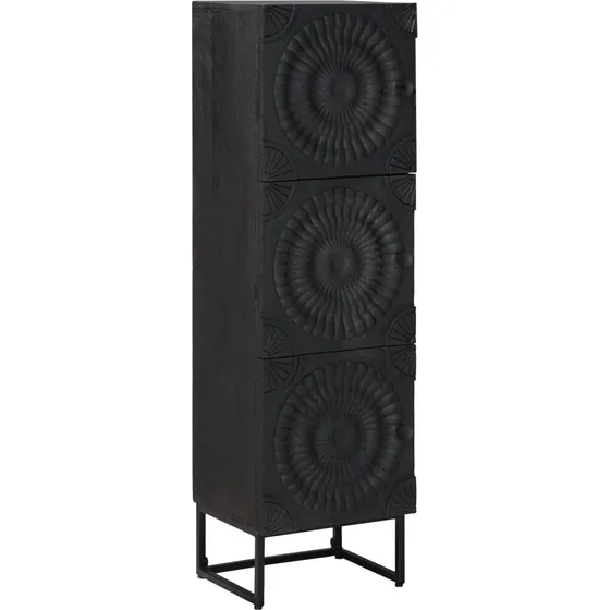 vidaXL Highboard Sort 35 x 30 x 120 cm