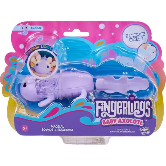 Fingerlings Axolotl Glitter - Interaktiv Svømmende Legetøj