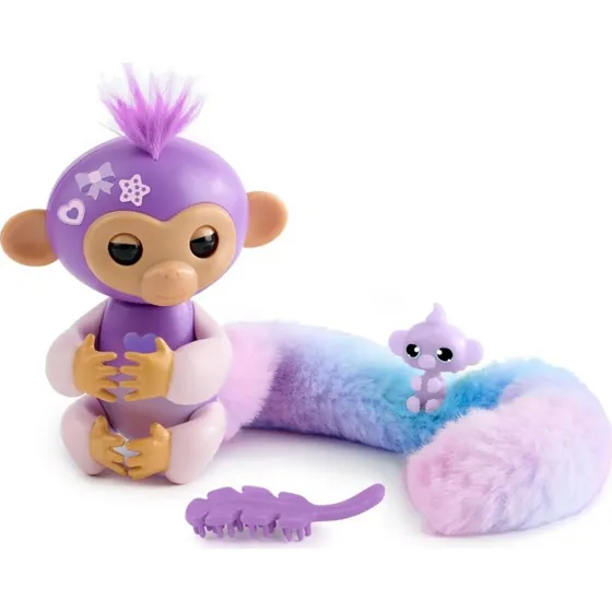 Fingerlings Snuggle Tails - Coco abe (lilla)