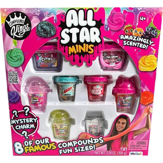 Compound Kings All Star 8-pak Mini Slime 106 g - Mystisk Charm