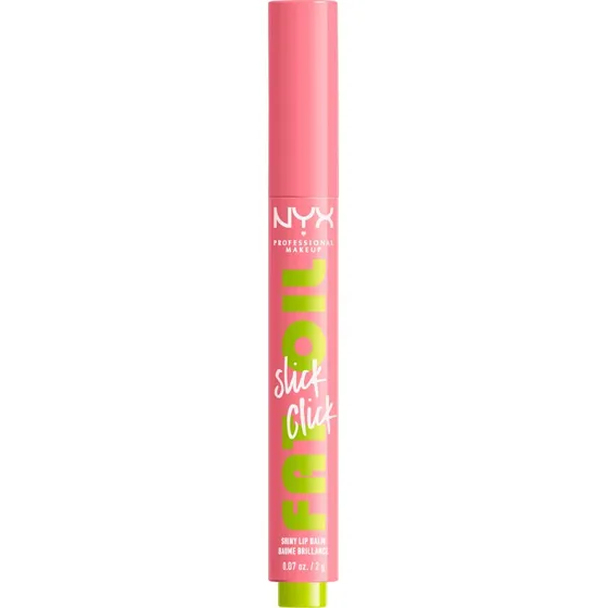 NYX Fat Oil Slick Click Læbeolie - Clout 02 (Soft Baby Pink)