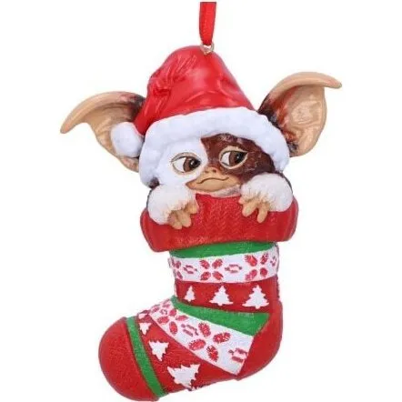 Gremlins Gizmo i Julestrømpe - Julepynt 12 cm