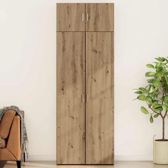 vidaXL Opbevaringsskab 2 stk. Artisan Egetræ 80 x 42,5 x 225 cm