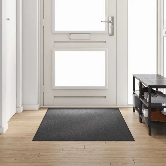 vidaXL Tæppe Runner Mørkegrå 100 x 250 cm - 100% Polypropylen