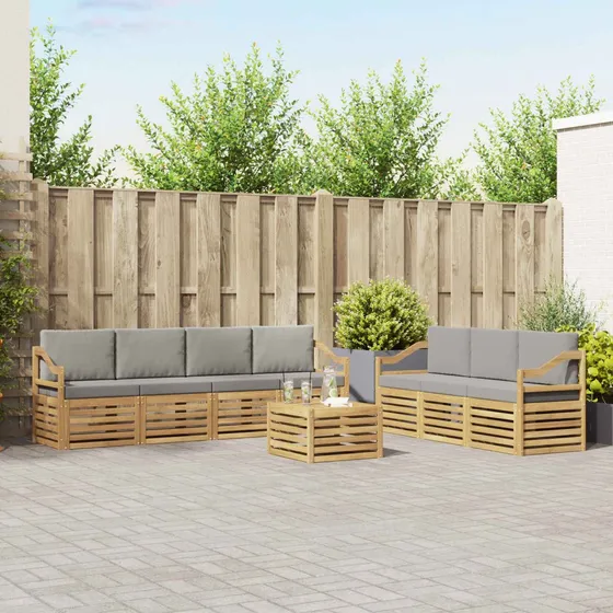 vidaXL Sofasæt 8 dele i massivt akacietræ