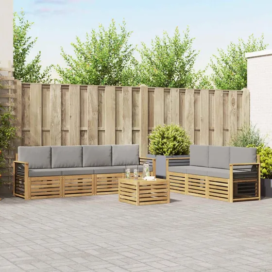 vidaXL Sofasæt 8 stk. i massivt akacietræ