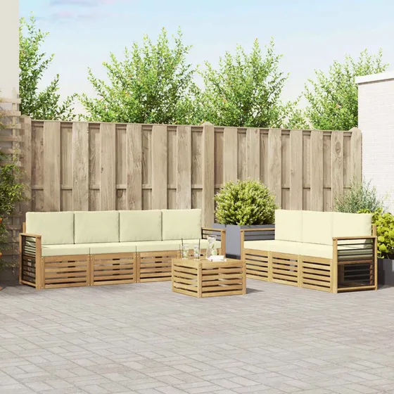 vidaXL Sofasæt 8 stk. i massivt akacietræ