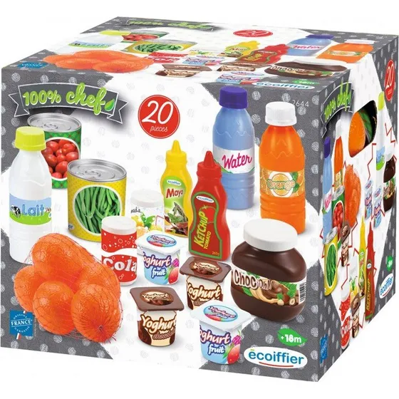 Ecoiffier Piknik Snackbox - Legemad sæt (20 dele)