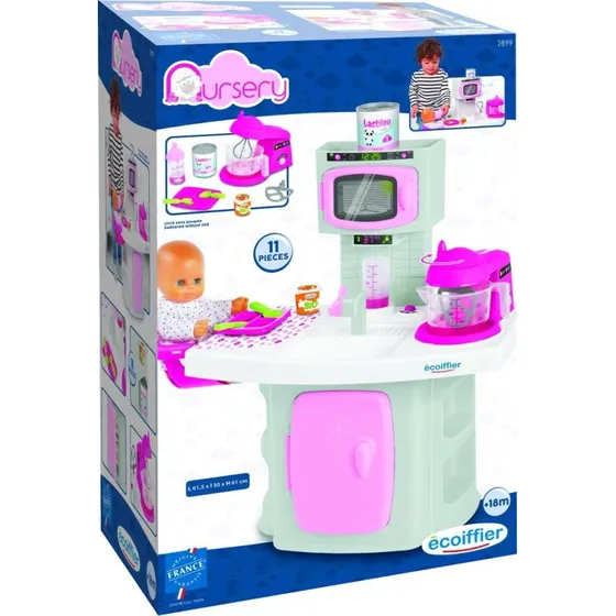 Ecoiffier Legekøkken til Babydukke – 11 dele