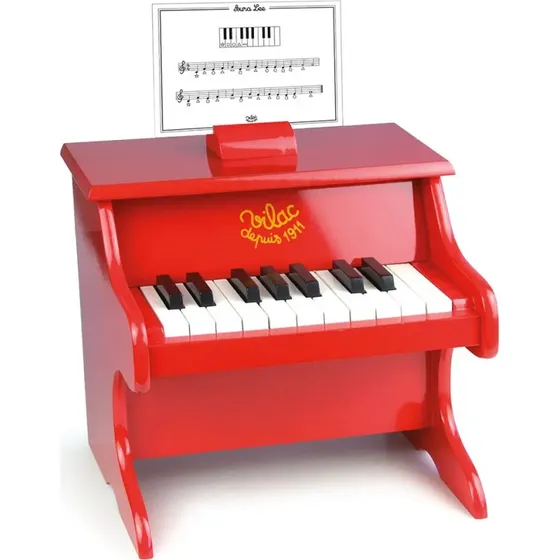 Vilac Træklaver med 18 tangenter – Rød