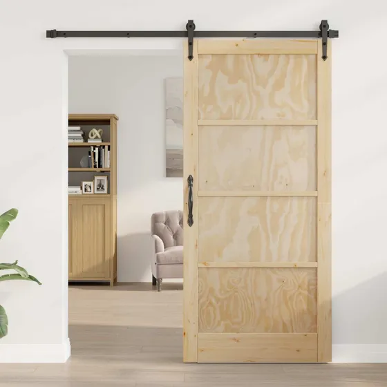 vidaXL Indvendig dør 93 x 202 cm i krydsfinér og fyrretræ