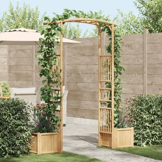 vidaXL Havebue i Bambus, Naturfarvet - 177 x 40 x 205 cm