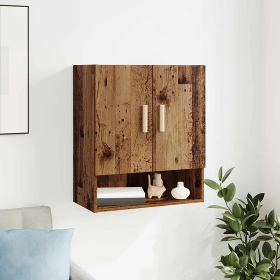 vidaXL Vægskab 60x31x70 cm i Gammelt Træ