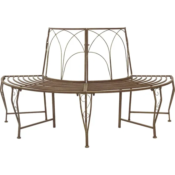 vidaXL Træ Bænk 4-personers 160x80x89 cm Antik Brun