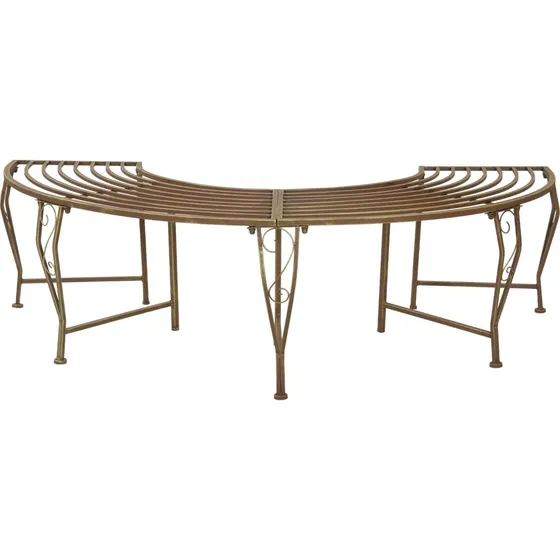 vidaXL Træbænk 4-personers 160x80x44 cm Antik Brun