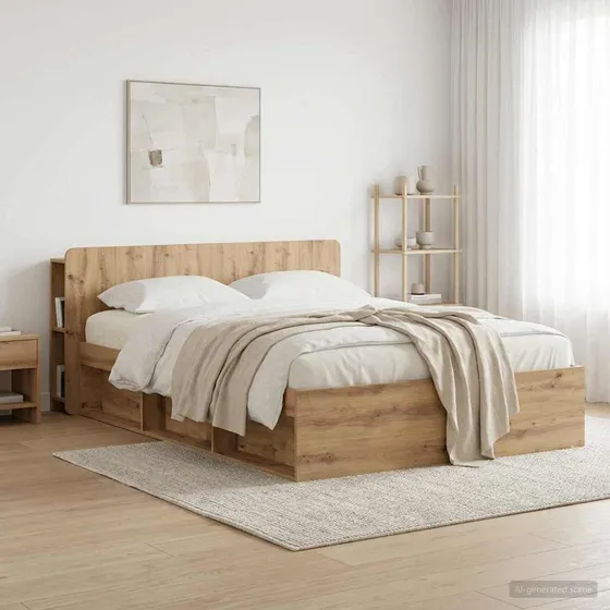 vidaXL Hovedgærde Skab Artisan-eg 160 cm