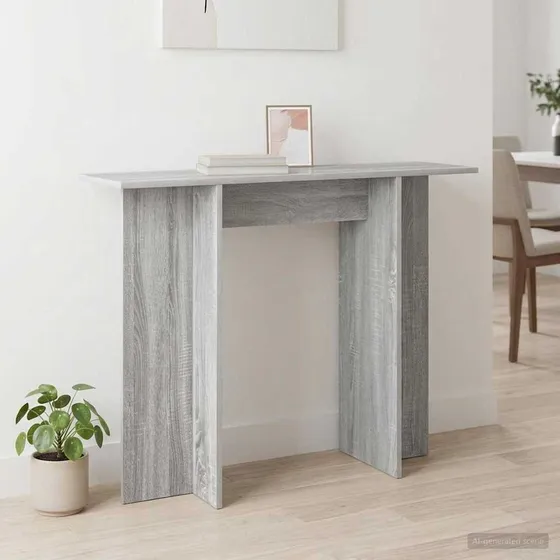 vidaXL Konsolbord Grå Sonoma-eg 100 x 30 x 75 cm