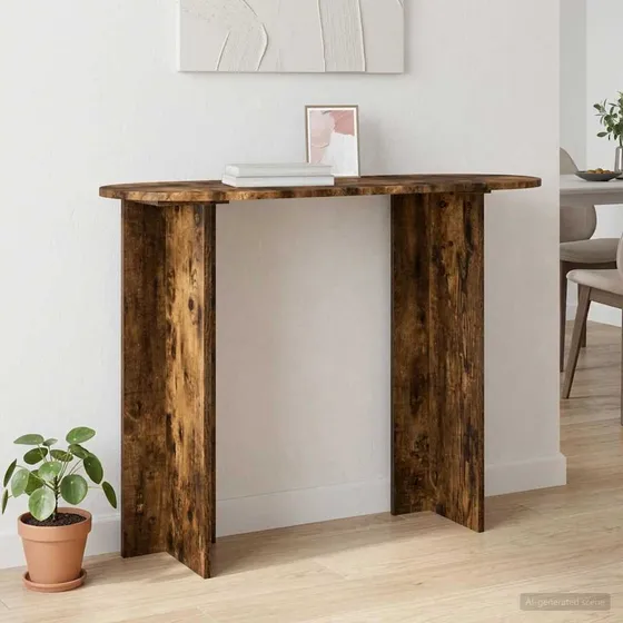vidaXL Konsolbord i Røget Eg - 100 x 39,5 x 75 cm