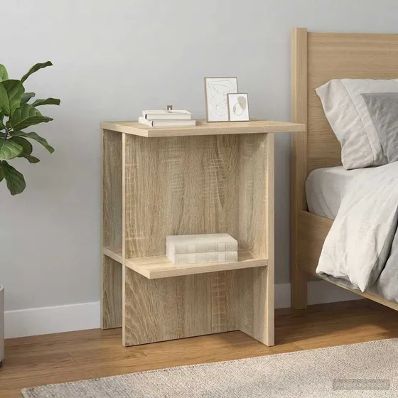 vidaXL Sofabord 2 stk. Sonoma-eg 40 x 30 x 49 cm
