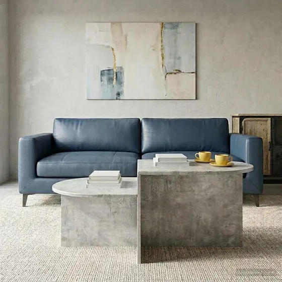 vidaXL Sofabord Betongrå 100 x 50 x 40 cm i Konstrueret Træ