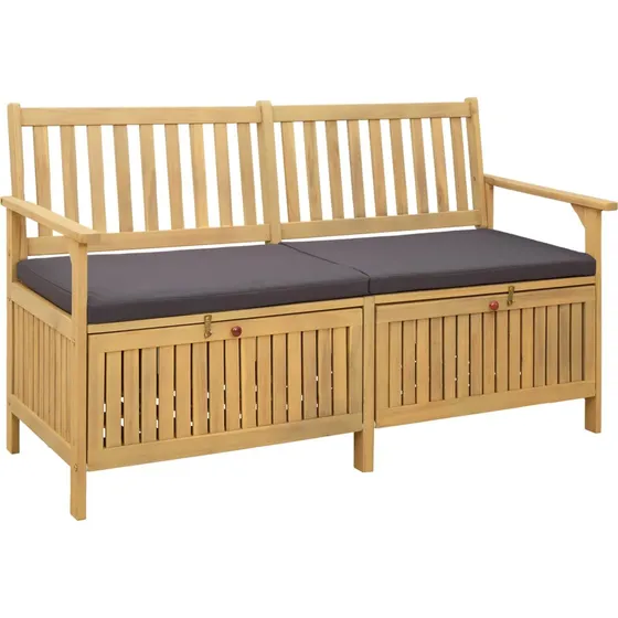 vidaXL Opbevaringsbænk 2-personer 148 x 63 x 84 cm