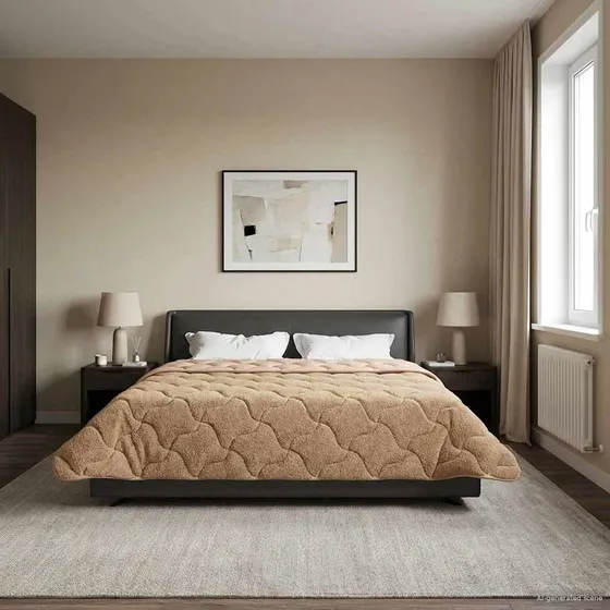 vidaXL Sommerdyne 200 x 200 cm - Gråbrun