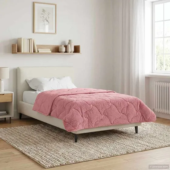 vidaXL Sommerdyne 140 x 200 cm - Lyserød