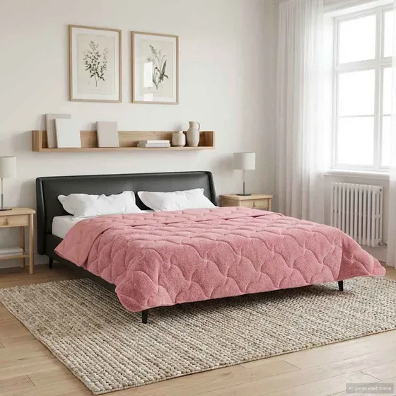 vidaXL Sommerdyne 200 x 220 cm - Lyserød