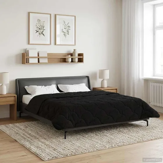 vidaXL Sommerdyne 200 x 220 cm - Sort