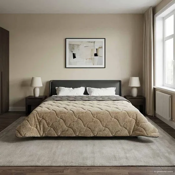 vidaXL Sommerdyne 260 x 240 cm - Lysegrå
