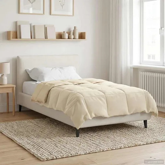 vidaXL Vinterdyne 155 x 220 cm i Mikrofiber - Creme