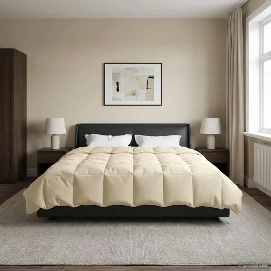 vidaXL Vinterdyne 220 x 240 cm Mikrofiber - Creme