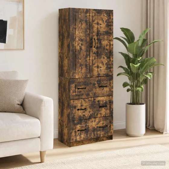 vidaXL Skab Sæt 2 stk. 66 x 34,5 x 87 cm - Røget eg