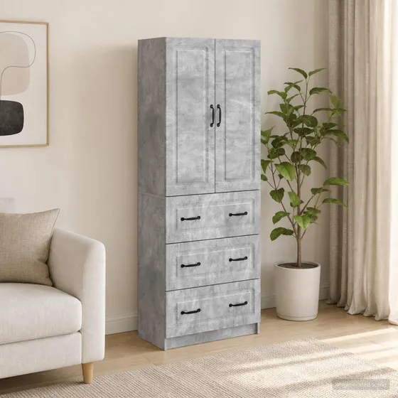 vidaXL Skab Sæt 2 stk. 66 x 34,5 x 87 cm - Betongrå