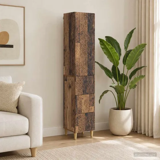 vidaXL Skab Sæt 2 stk. 33 x 34,5 x 90 cm i Gammelt Træ