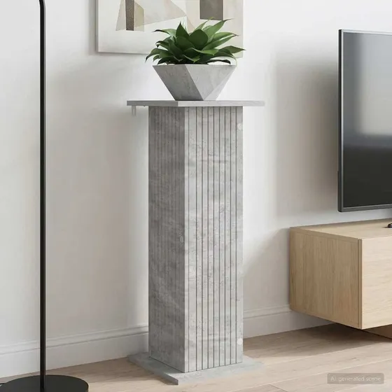 vidaXL Planteholder Betongrå 30,5 x 30 x 80,5 cm