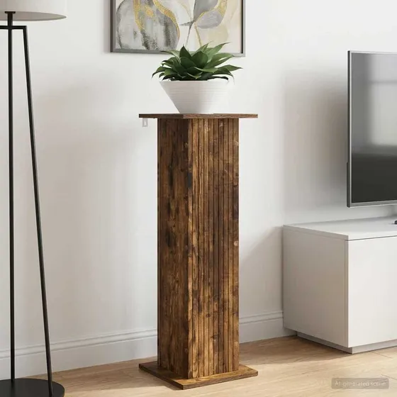 vidaXL Planteholder 2 stk. Røget eg 30,5 x 30 x 100,5 cm