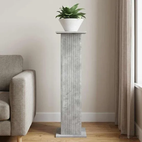 vidaXL Planteholder Betongrå 30,5 x 30 x 100,5 cm